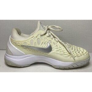 NIKE Air Zoom Cage 3 Shoes White Cream Athletic Sneakers 918199-102 Womens 6